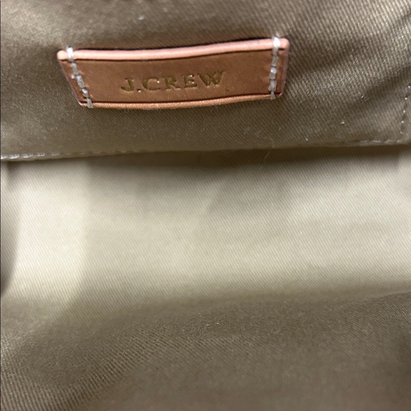 J. Crew Woven Half-Moon Straw Clutch in Tan, Coral, Teal, Navy - Picture 9 of 15